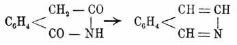При окислении хамелеоном изохинолин дает фталевую кислоту, причем карбоксилы образуются на счет углеродов пиридинного кольца, и βγ-пиридиндикарбоновую кислоту, причем карбоксилы происходят на счет углеродов бензольного ядра. Изохинолин дает такие же производные, как и X.