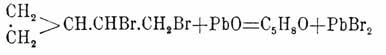 вероятно, что последняя реакция протекает проще, так как возможно, что строение этого бромида выражается формулой: