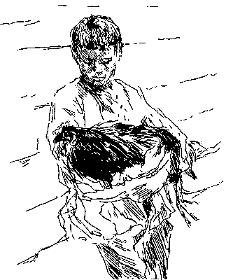В. А. Серов. «Мальчик с петухом». 1896—98.