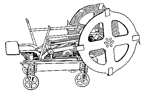 Рис. 1. Первая дисковая врубовая машина. 1852.