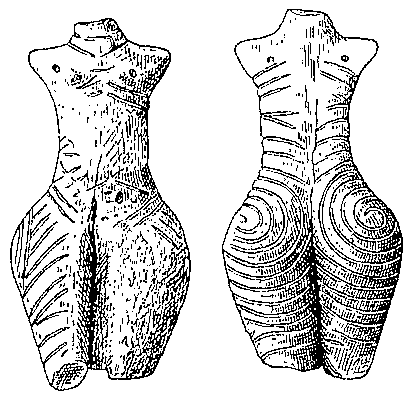 Лука-Врублевецкая. Женская глиняная статуэтка, 4-е тыс. до н. э.