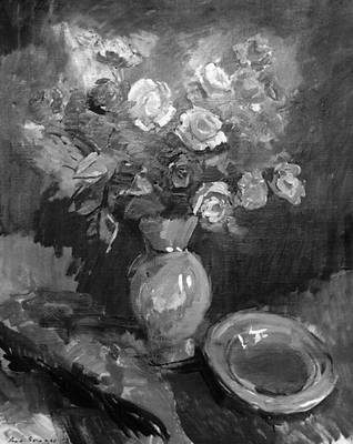 Л. Свемп. «Натюрморт. Розы». 1955. Художественный музей Латвийской ССР. Рига.