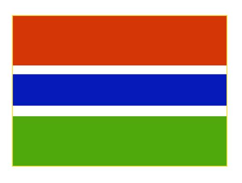 Гамбия. Флаг государственный.