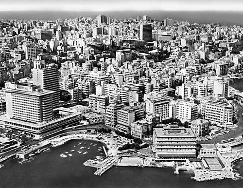 Бейрут. Вид части города.