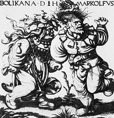 Д. Хопфер. «Шуты Маркольф и Боликана» (персонажи народных историй). Около 1520.