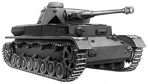 Рис. 6б. Немецкий танк 2-й мировой войны T-IV.