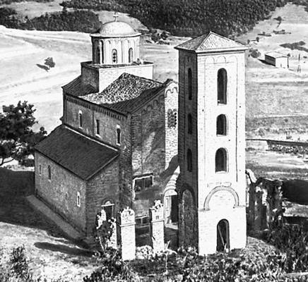 Сербия. Церковь монастыря Сопочани. 1264—65.