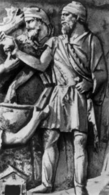 Одежда варвара (Фрагмент рельефа колонны Траяна в Риме).