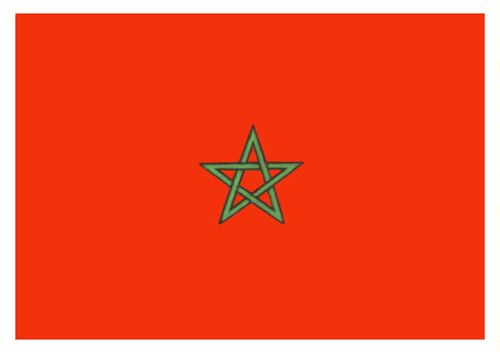 Флаг государственный. Марокко.