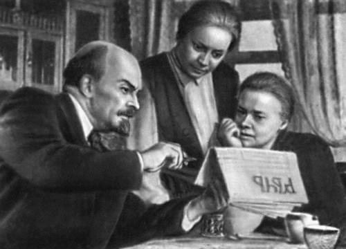 Кадр из фильма «Рассказы о Ленине». 1958. Режиссёр С. И. Юткевич.
