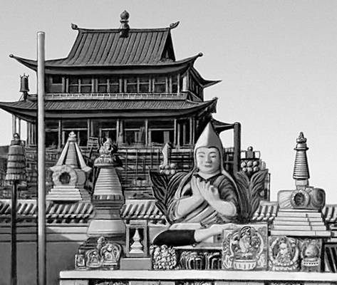 Храм Мэгджит-Джанрай-сэг в монастыре Гандан. 1911—13.