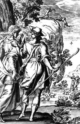 Т. Тассо. «Аминта» (Париж, 1666) Гравюра Л. Коссена.