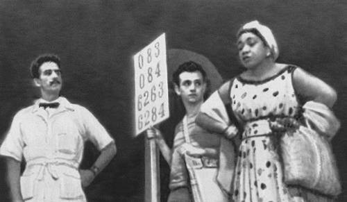 Сцена из спектакля «Медея в зеркале» Х. Трианы. Театр «Прометео». 1960.