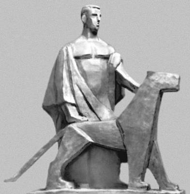 Н. Ирани. «Андрокл со львом». Пластилин. 1964.