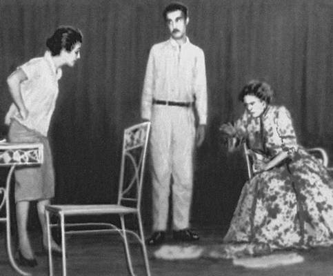 Сцена из спектакля «Чашка кофе» Р. Феррера. «Палассио де бельс артес». 1959.