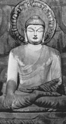 Статуя Будды в храме Соккурам, близ Кёнджу. Гранит. 8 в.