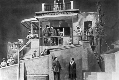 Сцена из спектакля «Любовь Яровая» К. А. Тренёва. Малый театр. 1926.