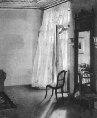 А. Менцель. «Комната с балконом». 1845. Национальная галерея. Берлин.