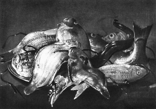 Дж. Рекко. «Натюрморт с рыбами». 2-я пол. 17 в. Галерея Палатина. Флоренция.