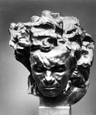 Э. А. Бурдель. Портрет Л. ван Бетховена. Бронза. 1902. Музей Бурделя. Париж.