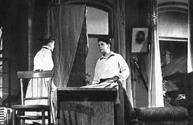 Сцена из спектакля «В поисках радости» В. С. Розова. Центральный детский театр. 1957.