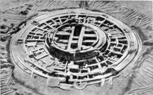 Хорезм. Святилище Кой-Крылган-кала. 4—3 вв. до н. э. Общий вид после раскопок.