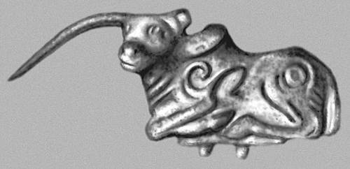 Фигурка яка, украшавшая жертвенник. 7—3 вв. до н. э.