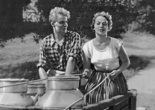 Кадр из фильма «Молочница Хилья». Режиссер Т. Сярккя. 1953.