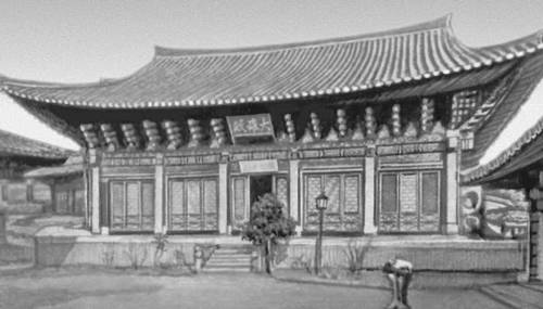 Павильон Тэунджон монастыря Согванса в районе Анбёна (провинция Хамгён-Намдо). 1386, разрушен в 1950—53.