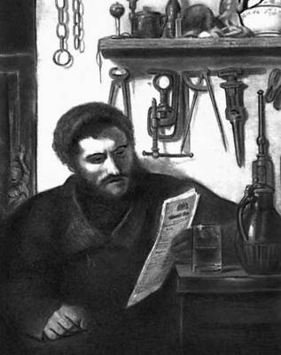 Чехия. К. Пуркине. «Портрет кузнеца Иеха». 1860. Национальная галерея. Прага.