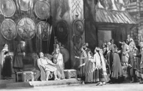 Сцена из оперы «Банюта» Алфреда Калниня. 1953.