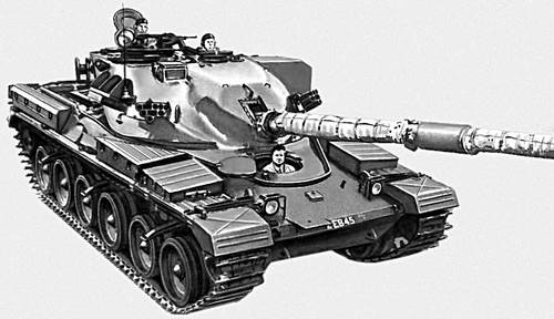 Рис. 9г. Английский современный танк «Чифтен».