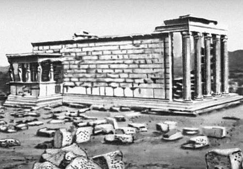 Эрехтейон на афинском Акрополе. Меду 421—406 до н.э.