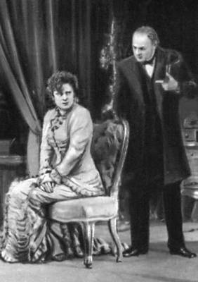 МХАТ. Сцена из спектакля «Анна Каренина» по Л. Н. Толстому. 1937.