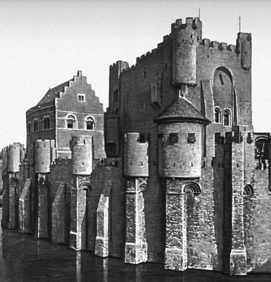 Замок графов Фландрских в Генте. 1180—1200.