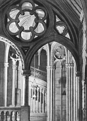 А. Уотерхаус. Лестница ратуши в Манчестере. 1868—1877.