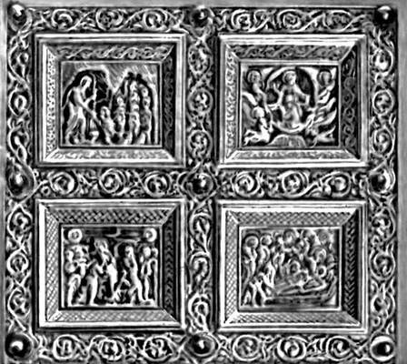 Андрей Бувина. Двери собора в Сплите. 1214. Фрагмент.