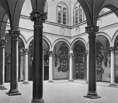 Микелоццо. Дворец Медичи-Риккарди во Флоренции. 1444—60. Внутренний двор.