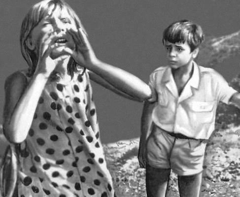 Кадр из фильма «Девочка и эхо». Реж. А. Жебрюнас. 1964.
