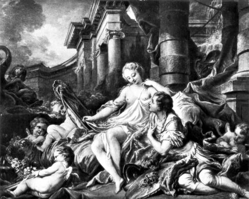 Ф. Буше. «Ринальдо и Армида». 1734. Лувр. Париж.