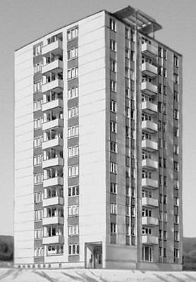 Словакия. Ш. Светко, М. Круковска. Башенный дом в районе Красняны в Братиславе. 1960.