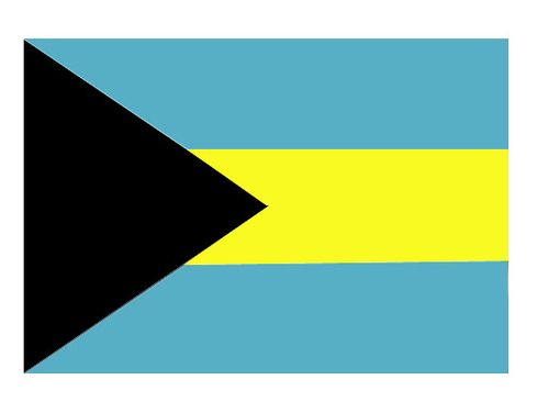 Флаг государственный. Багамские острова.