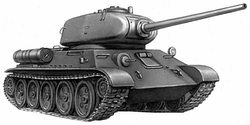 Рис. 5а. Советский танк 2-й мировой войны Т-34-85.