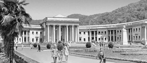 Сочи. Ванное здание в Старой Мацесте. 1936—1938. Архитектор А. П. Голубев.
