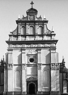 Польша. Костёл Троицы в Радзыне Подляски. Западный фасад (1641).