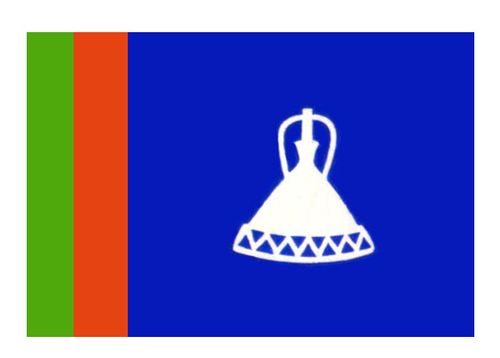 Флаг государственный. Лесото.