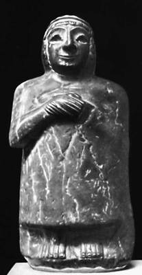 Каменная статуэтка из Лагаша. Британский музей. Лондон.