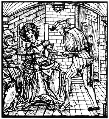 Кровопускание в средние века. С ксилографии первой половины 16 в.