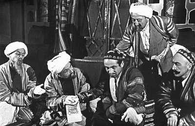 Сцена из спектакля «Бай и батрак» Хамзы. Узбекский театр им. Хамзы. 1939.