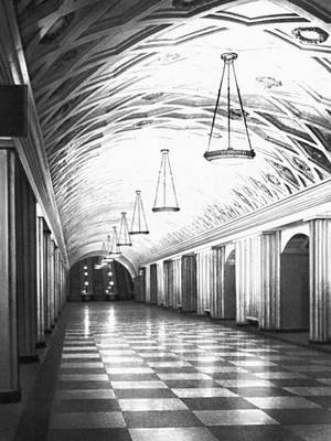 Фомин И. А. Станция метро «Площадь Свердлова». 1936—38. Москва.